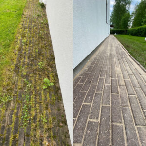 tänavakivide puhastamine