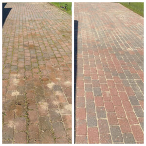 tänavakivide puhastamine